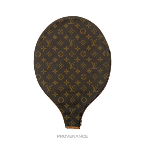 🔴 Louis Vuitton Tennis Racket Cover - Monogram Small "f" - Picture 1 of 7